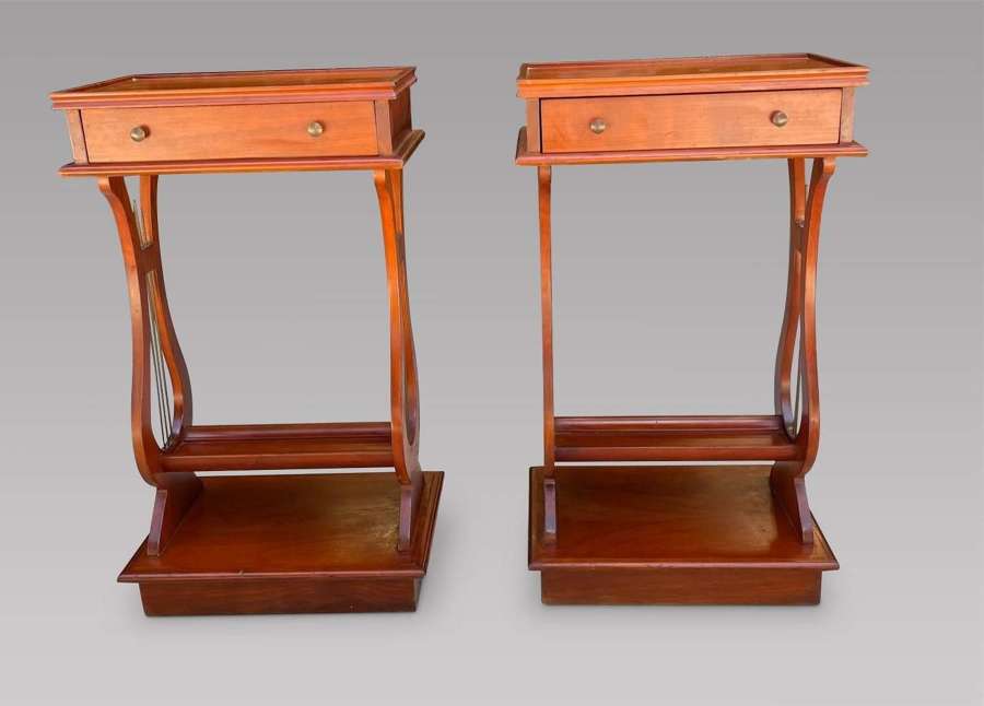 A Pair of European Bedside Tables