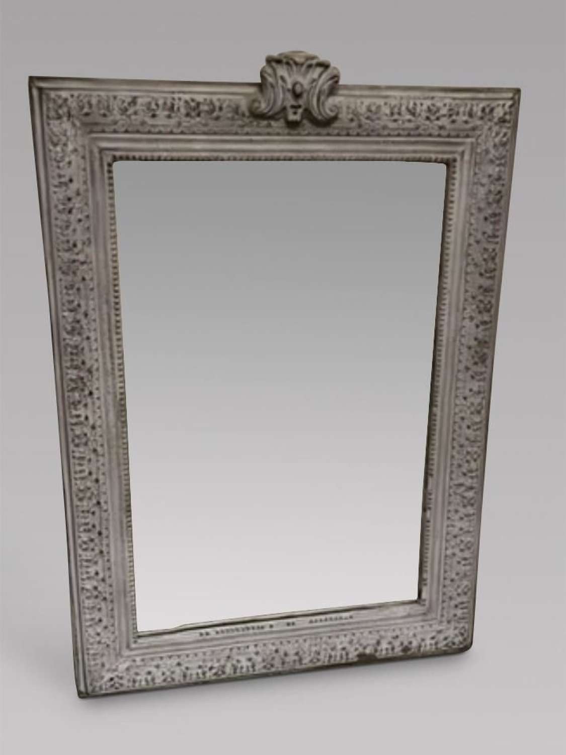 French Painted Wood Framed Mirror