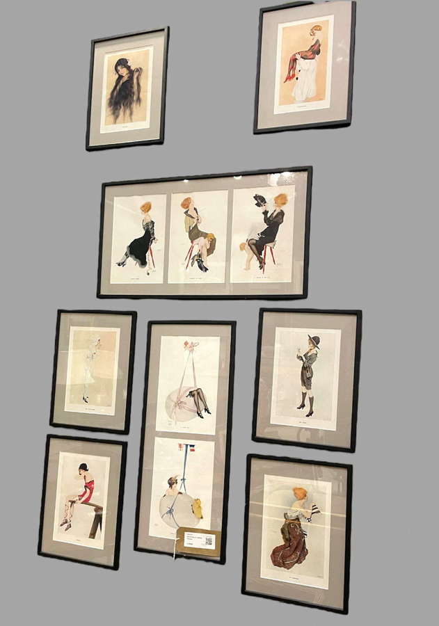 A Fabulous Set of Framed Prints by Raphael Kirchner 1918