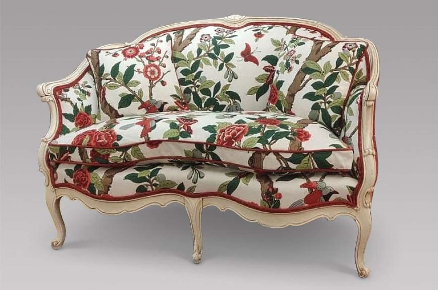 French Salon Sofa Reupholstered