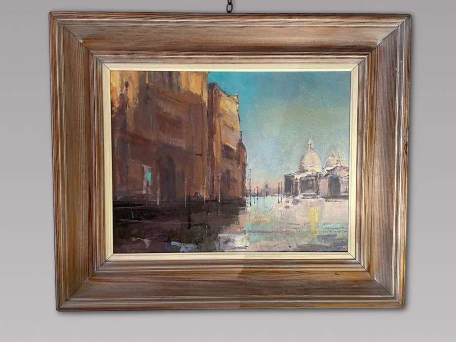 Christopher Daynes - Oil on Board - The Salute, Venice