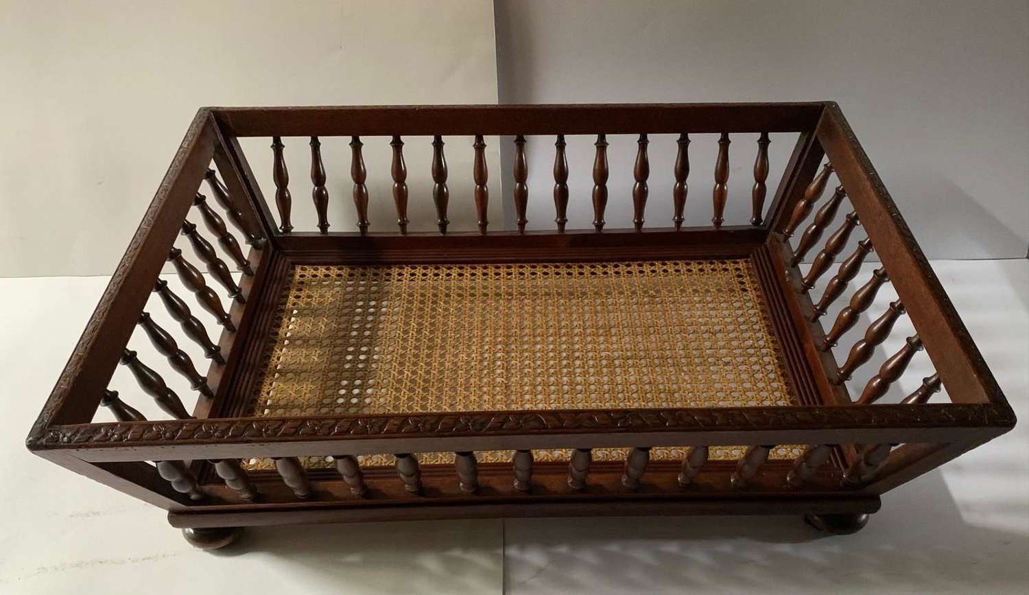19th Century French Mahogany Dog Bed