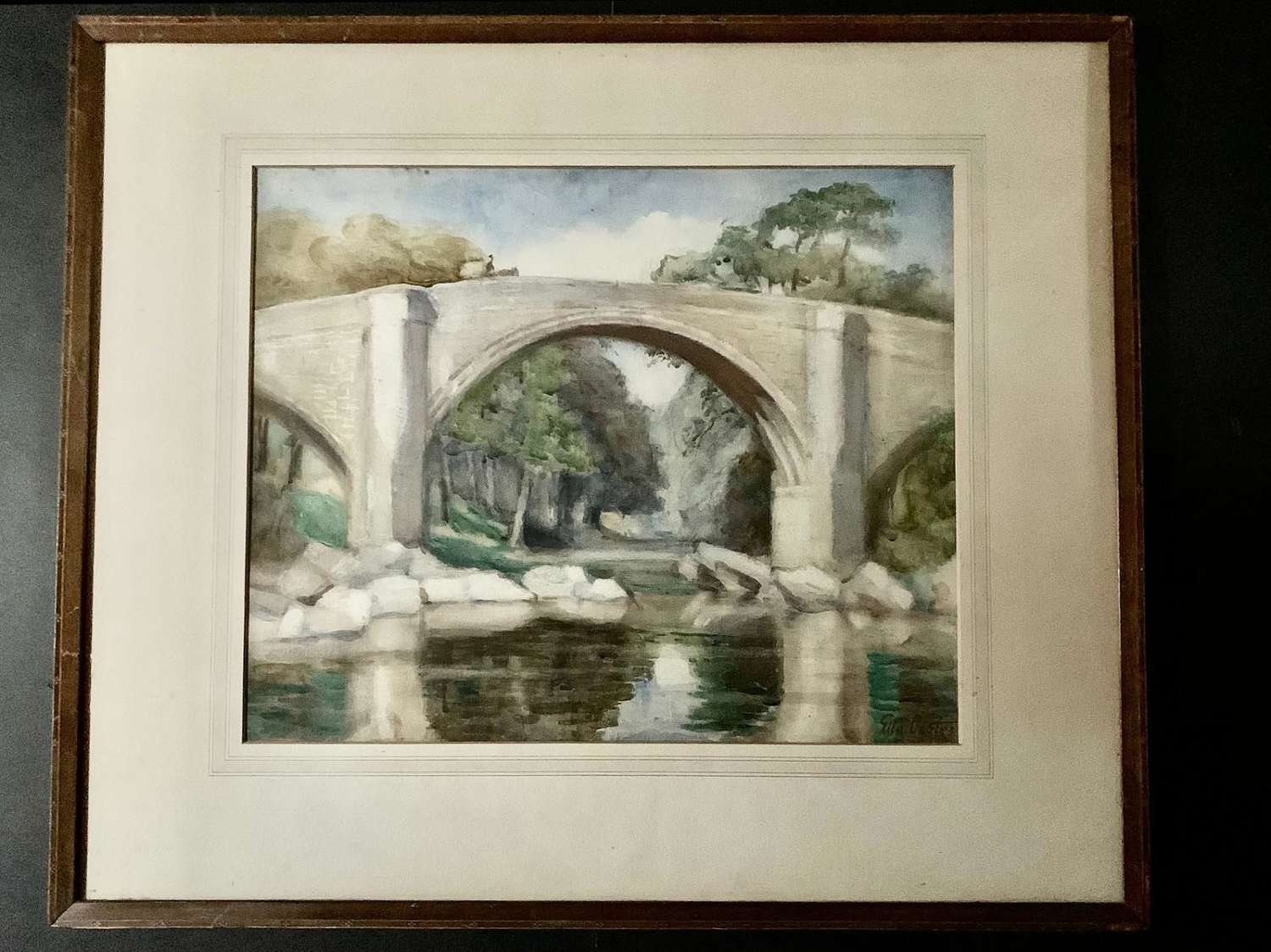 Ella Coates, Watercolour -The Devil's Bridge, Lowdale