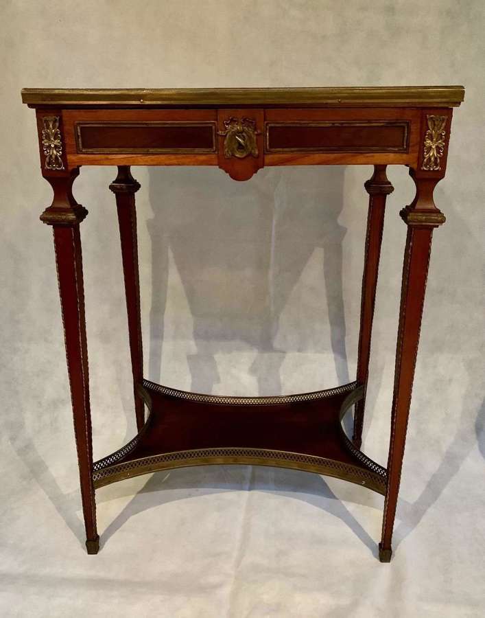 A French Mahogany And Ormolu Mounted Side Table