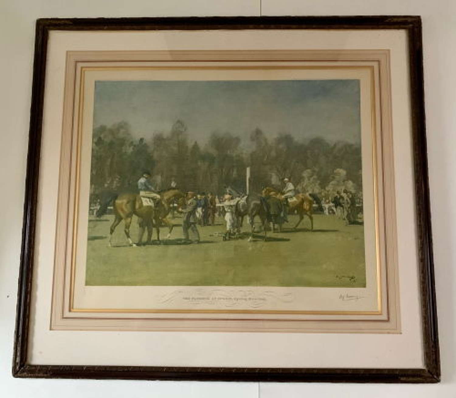 After Sir Alfred Munnings 'Artists Proof' - Signed - Epsom Paddock Spr