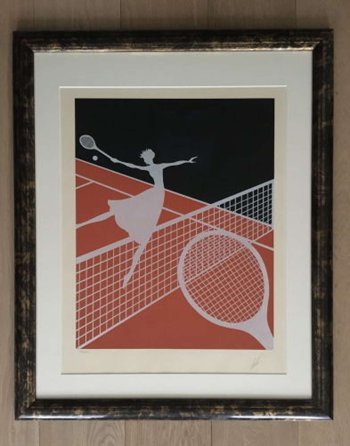 Erte - Limited Edition Signed Screen Print After the Love %26 Tennis S