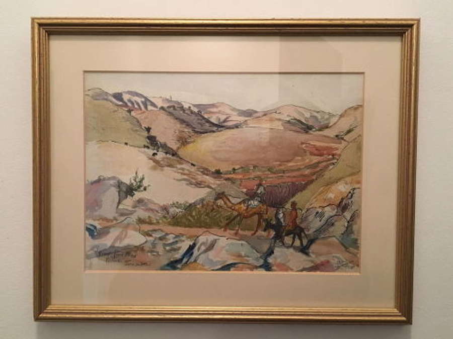 Earl Haig - Watercolour - Views From Allar Forward Jerusalem - 1940