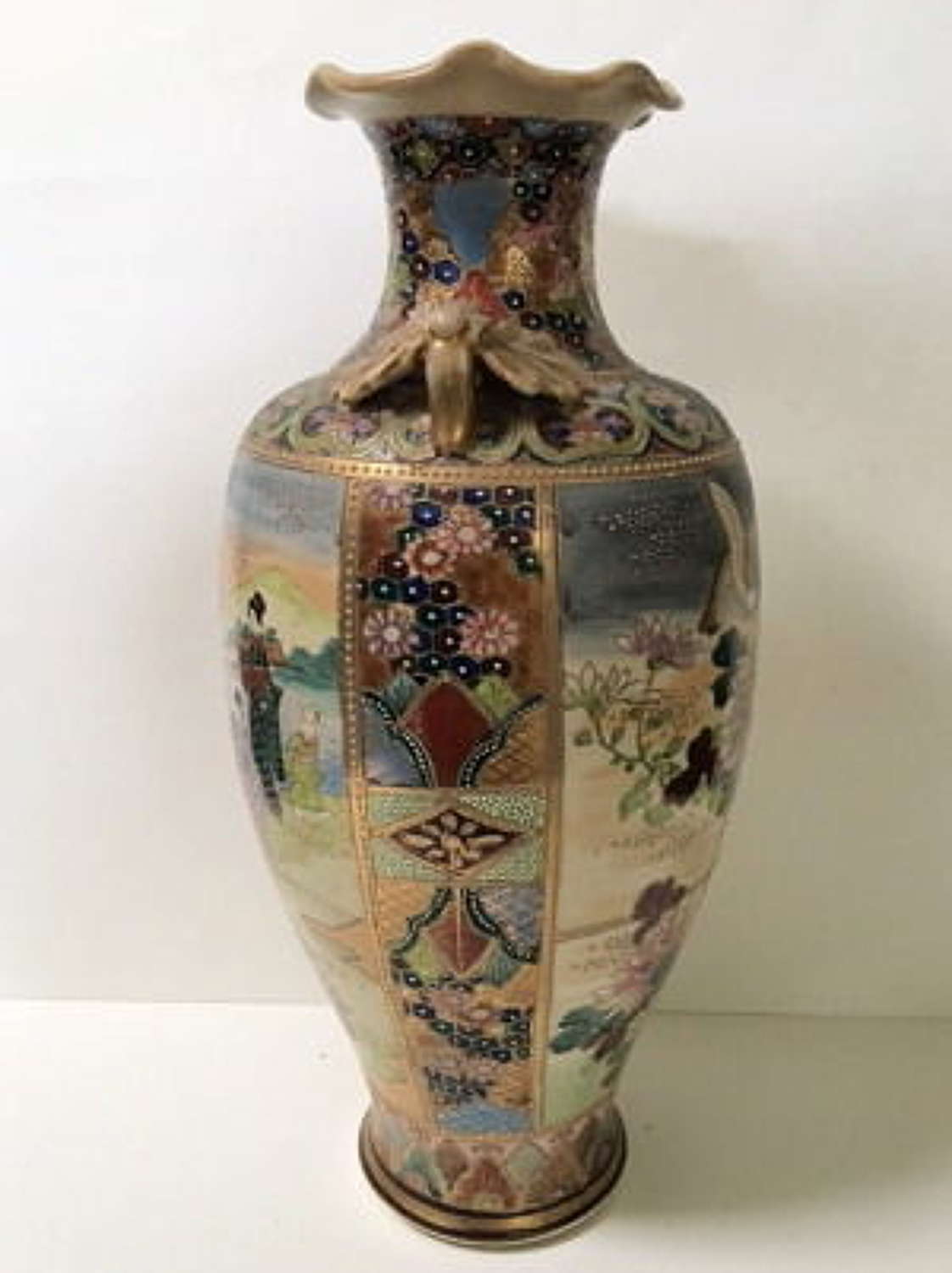 Large Japanese Satsuma Vase c.1930