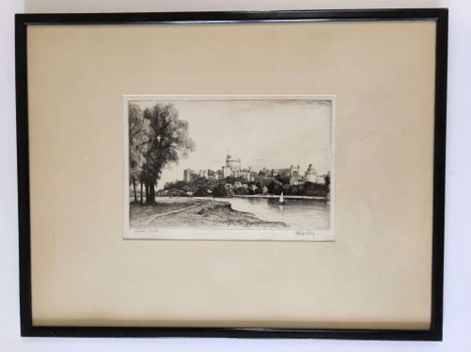 After John Fullwood FSA Etching Windsor Castle c.1910