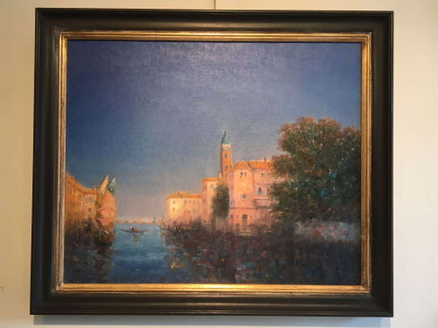 Laszlo Micheal Ritter - Oil on Canvas of Venice