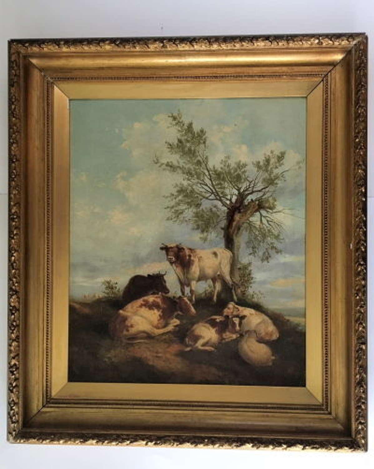 Thomas Sidney Cooper - Oil on Canvas Signed %26 Dated