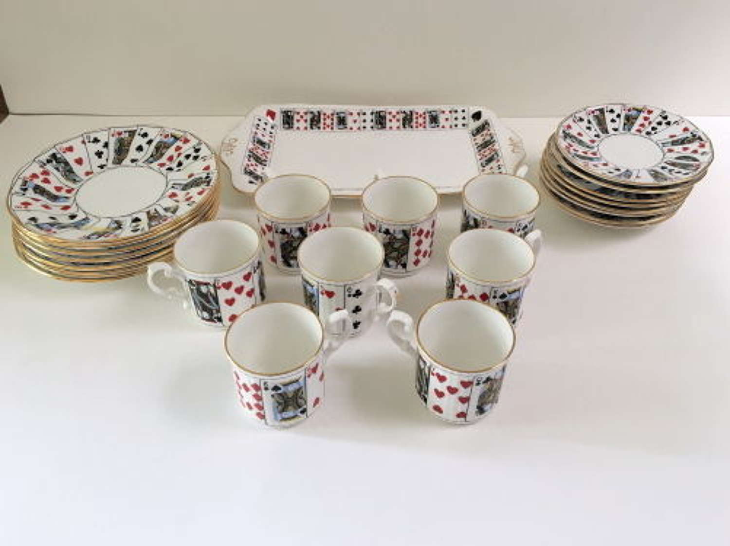 Staffordshire - Elizabethan Product - 'Cut For Coffee' Eight Piece Set