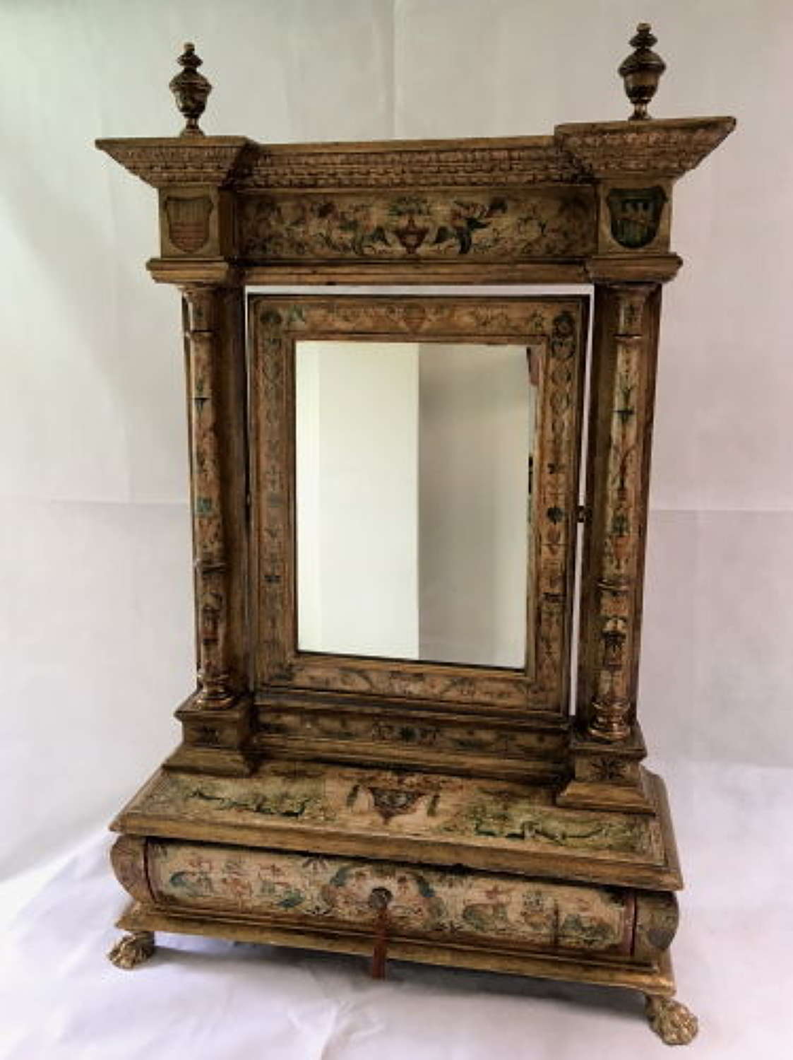 Magnificent Early 19th Century Italian Toilet / Dressing Table Mirror