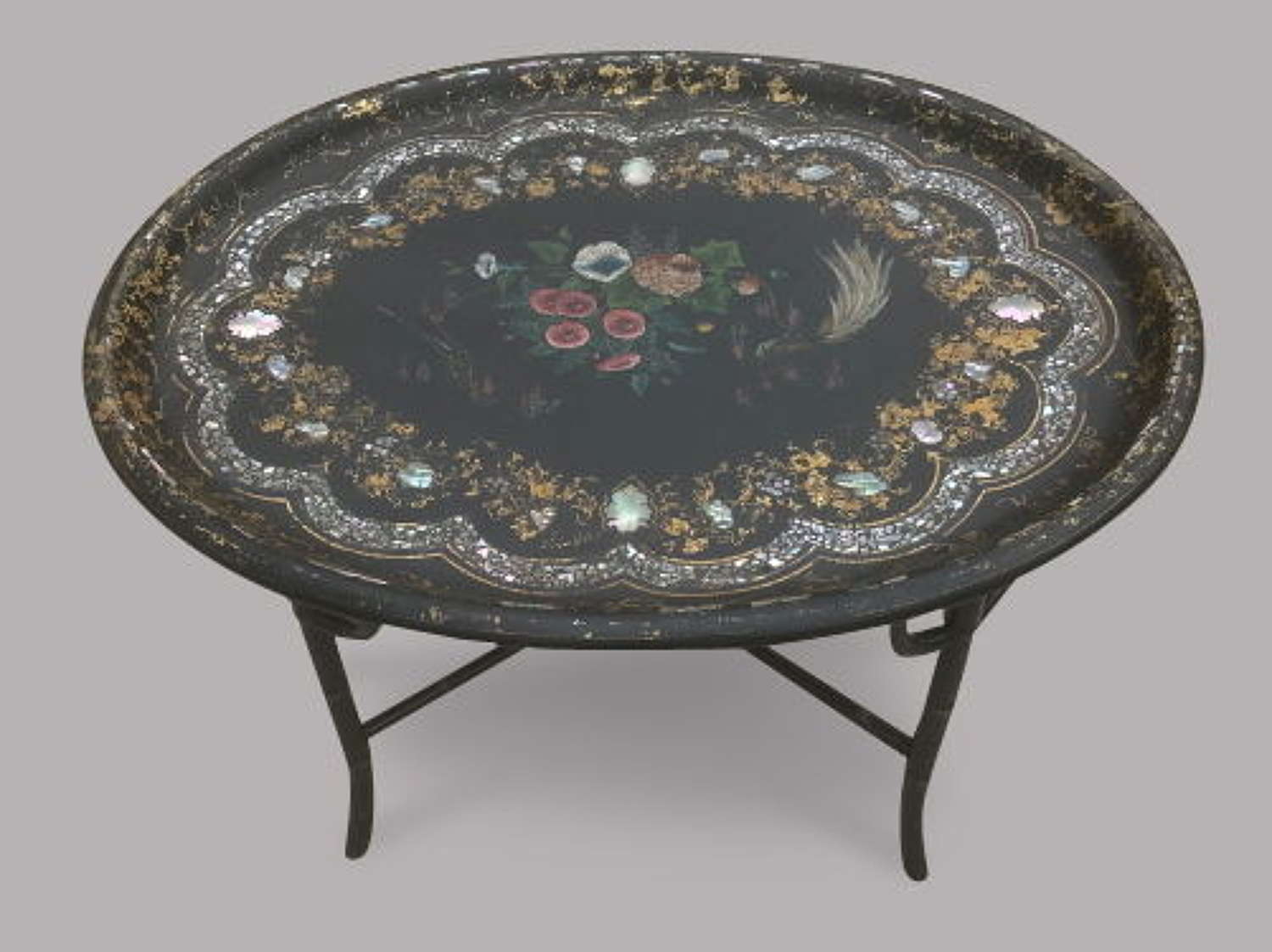 Victorian Oval Tray Top Table