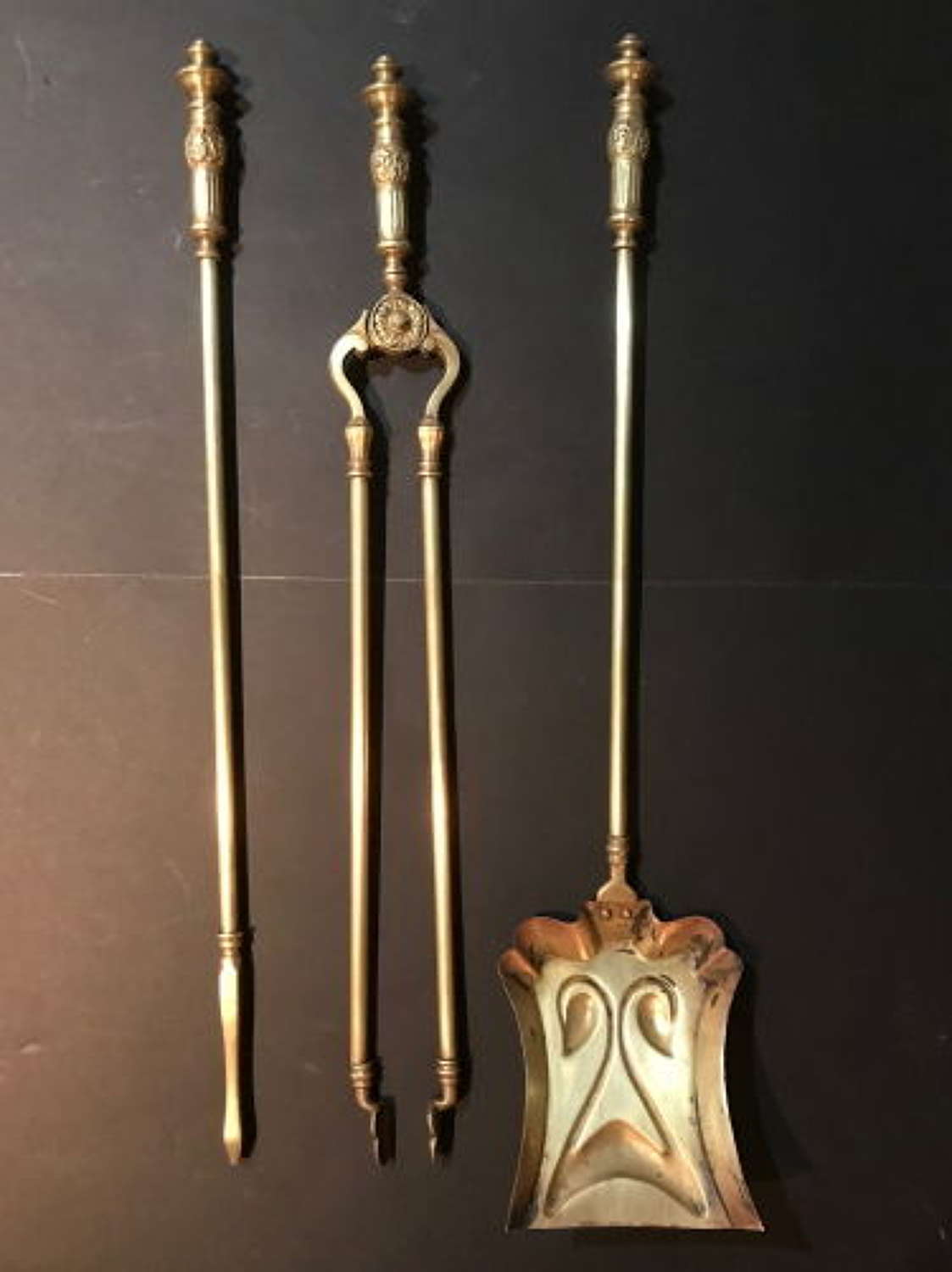 Set of Brass Fire Irons c.1915
