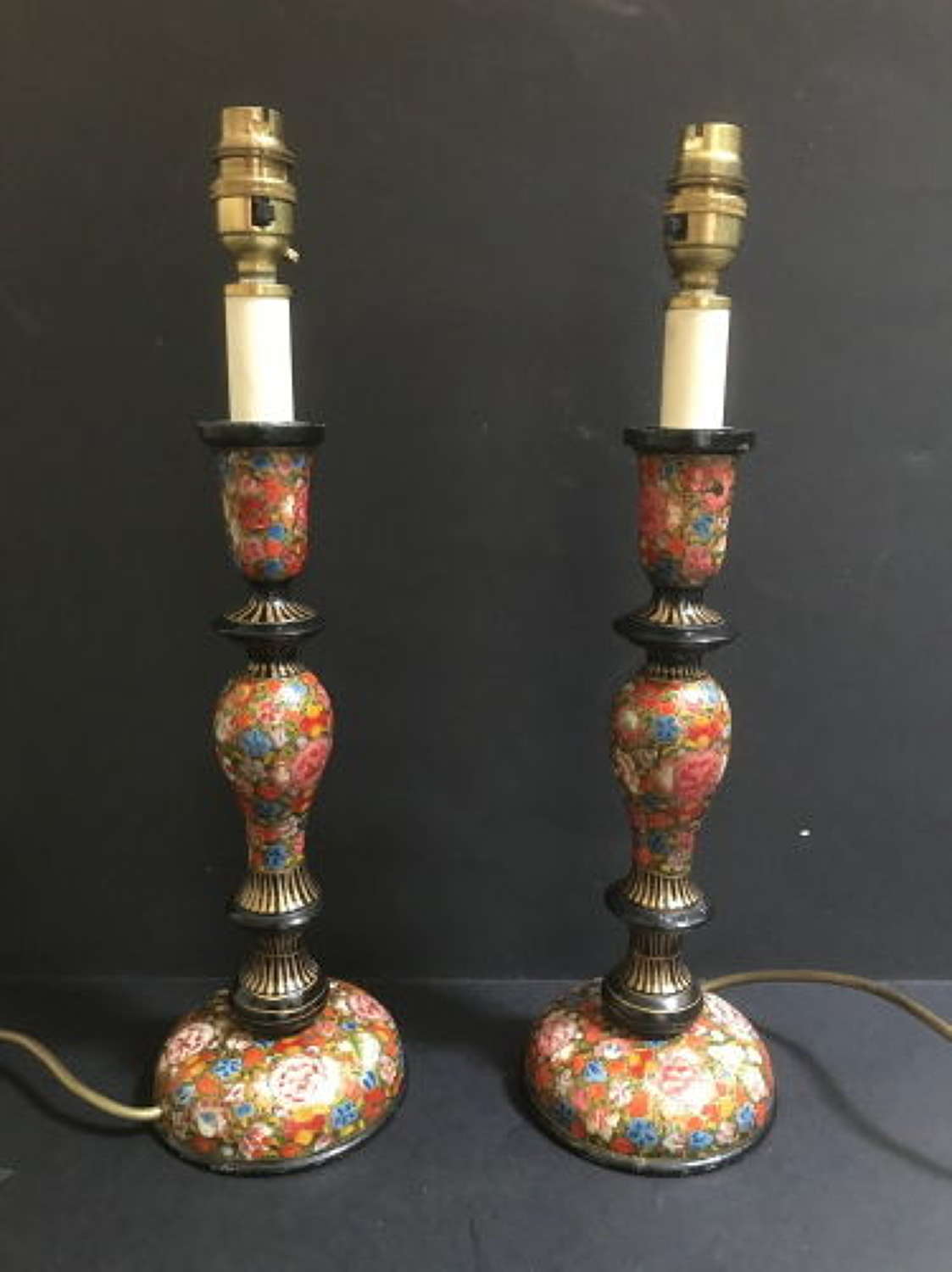 Pair of Highly Decorative Lamps