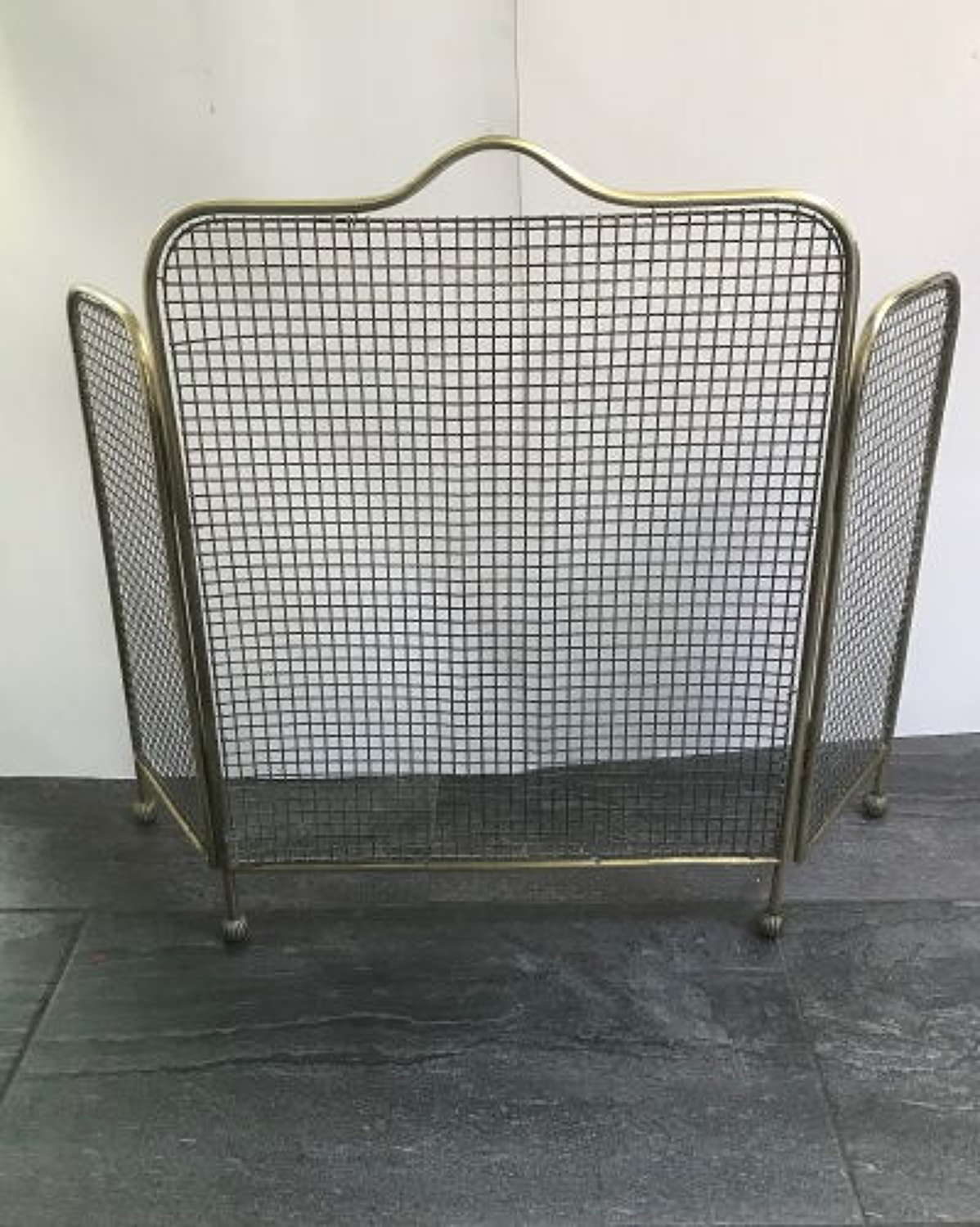 Brass Fire Guard with Sides