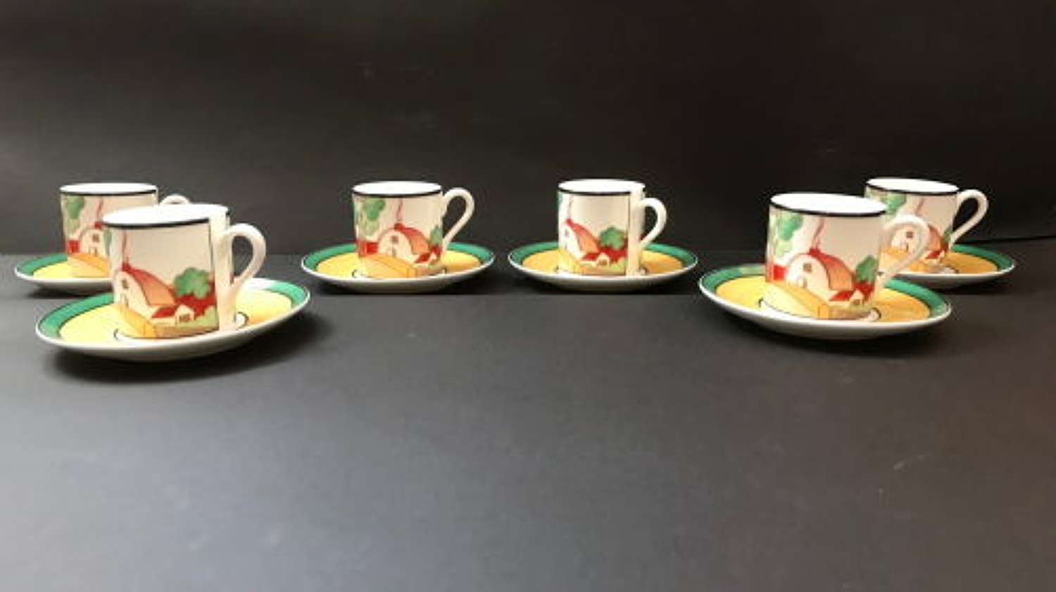 Clarice Cliff Limited Edition Coffee Cups