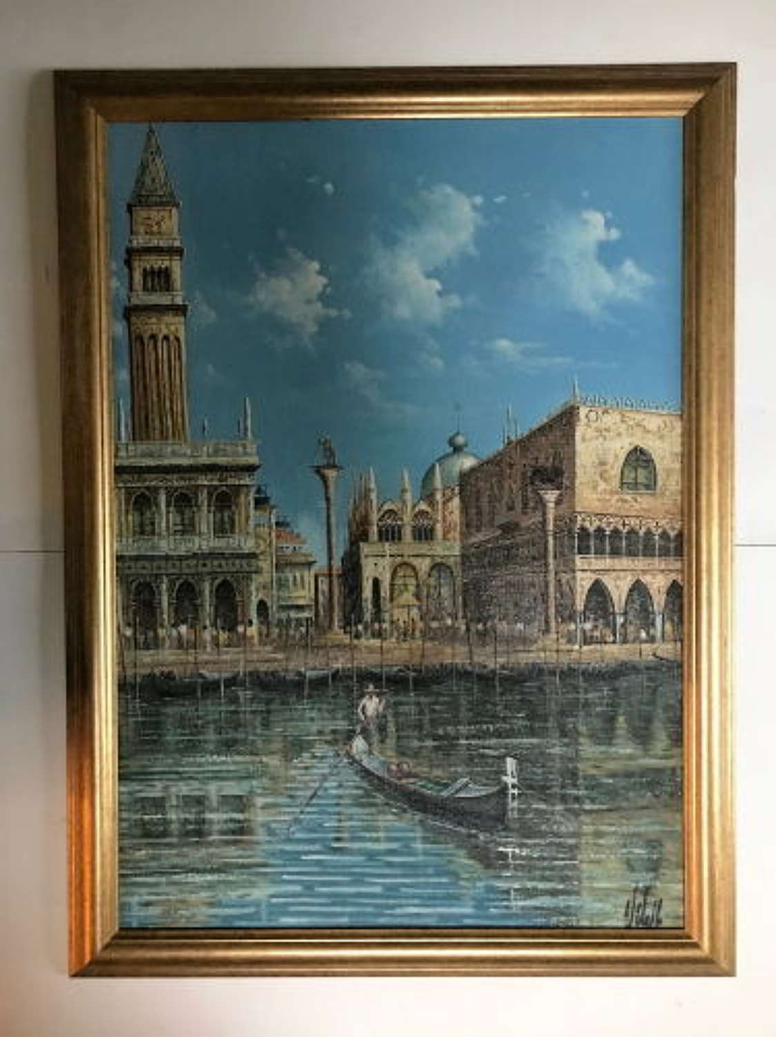 Venice - Oil On Board - the Molo
