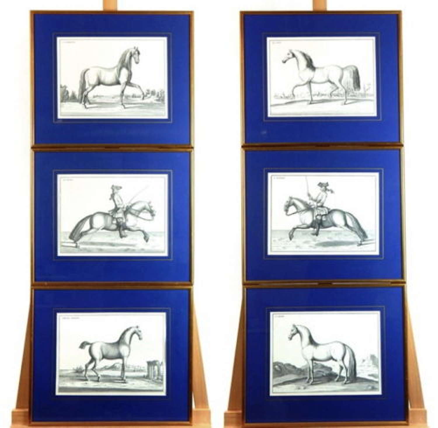 Highly Decorative Set of Six Horses