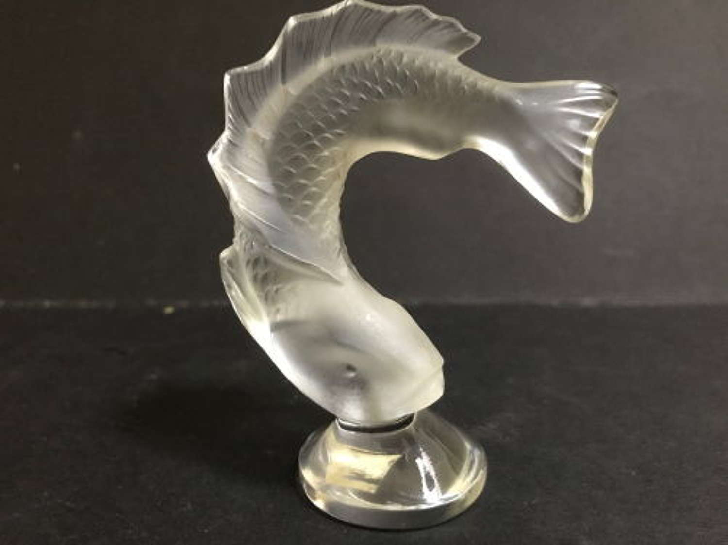 Lalique Signed Fish Figurine