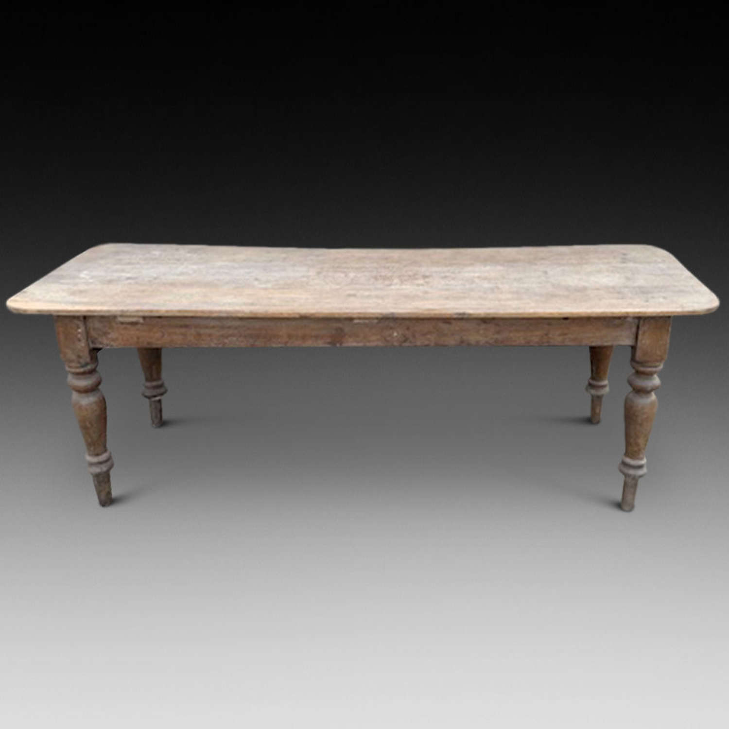 Good Oak Country Dining Table, Ca. 1850-70
