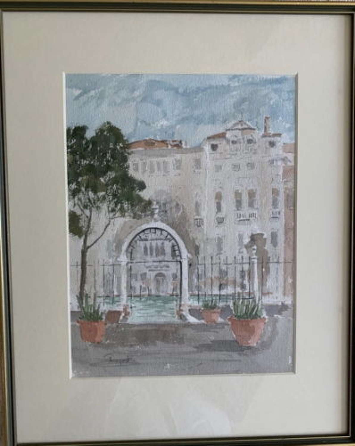 Lord Thorneycroft - Watercolours - Pair of Venice