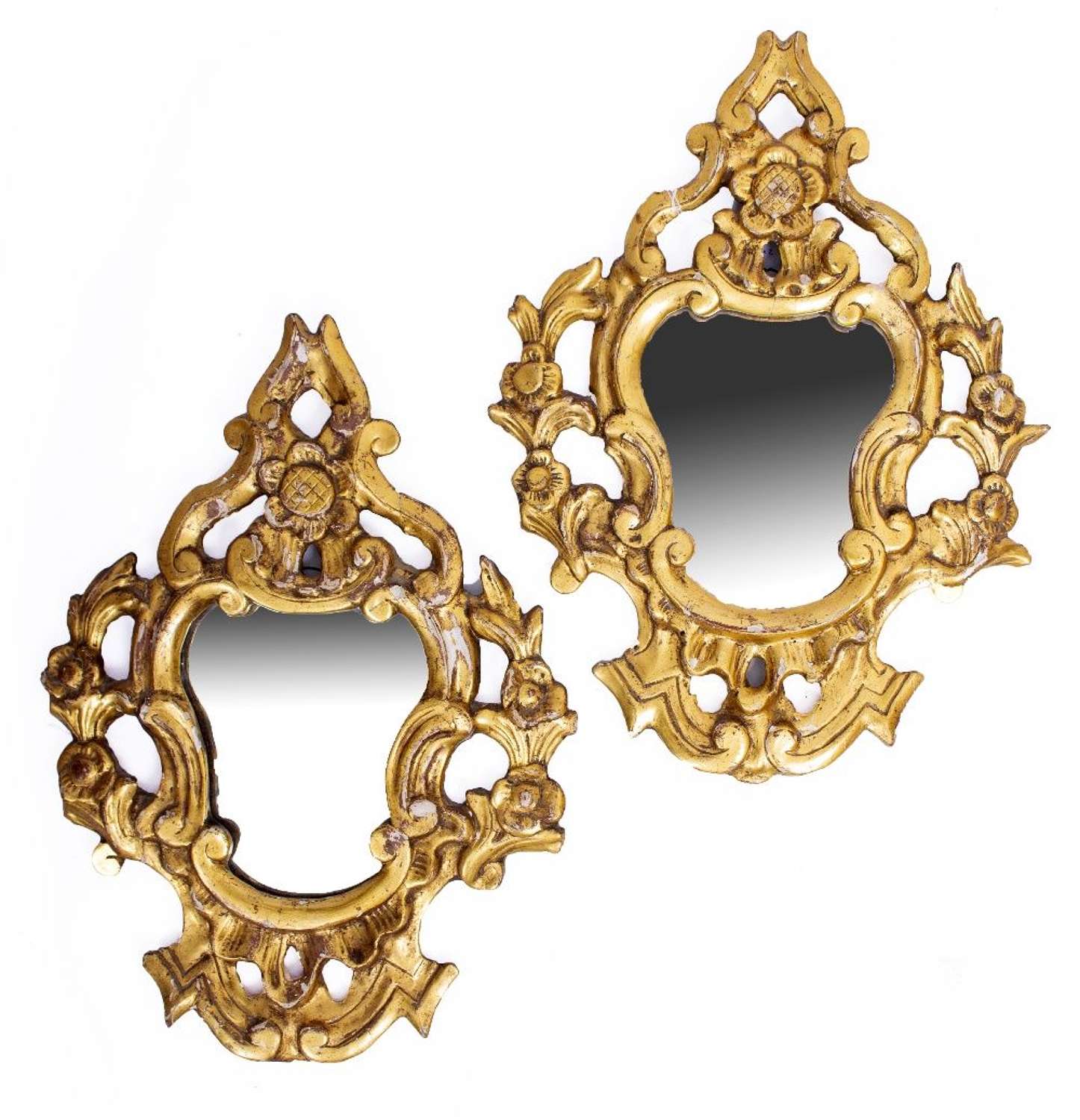 A Pair of Framed Antique Gilt Mirrors