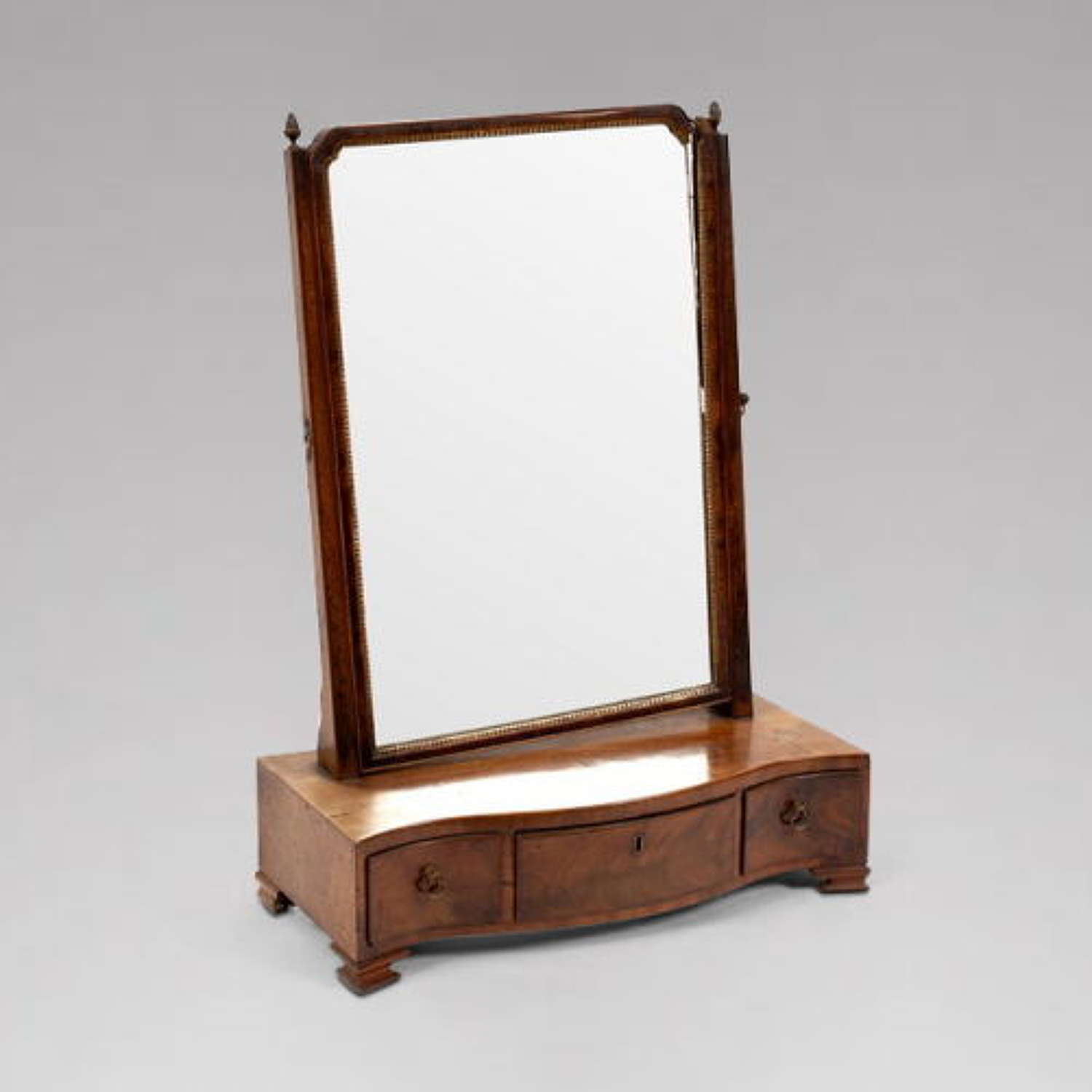 A George III Mahogany Swing Frame Toilet Mirror