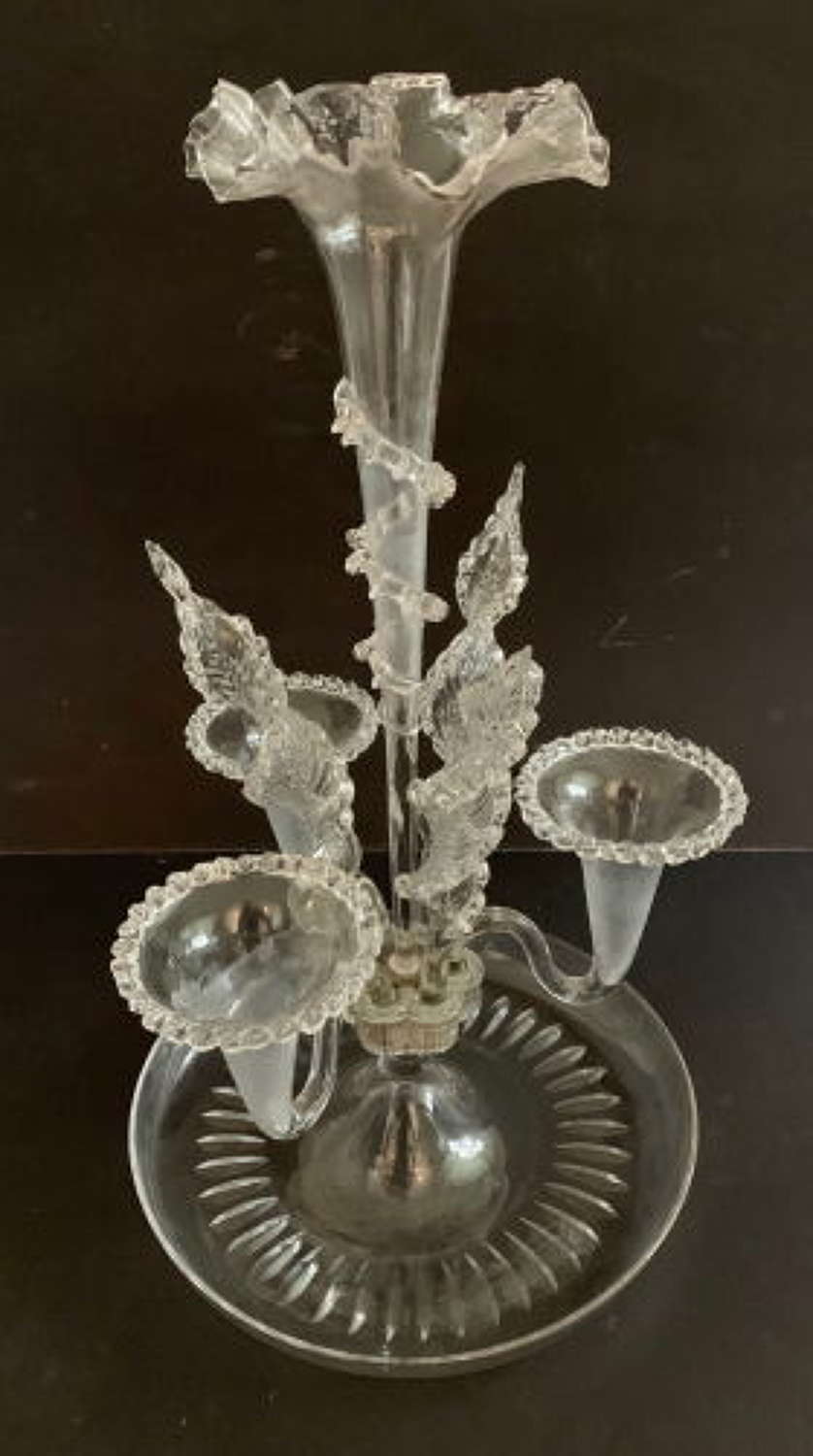 Victorian Glass Epergne