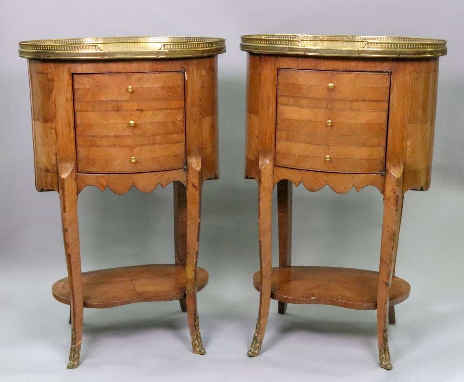 Pair of 19th Century Kingwood Bedside Tables
