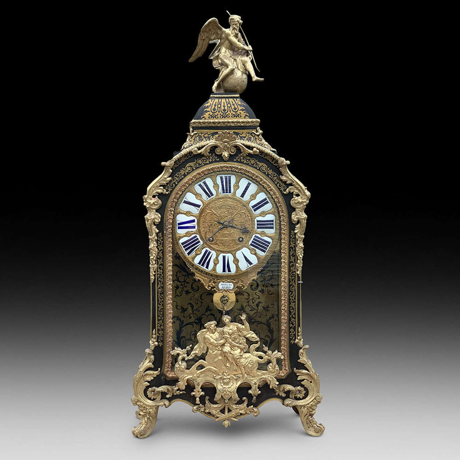 Spectacular Boulle Clock by Louis Mynuel Paris c.1740