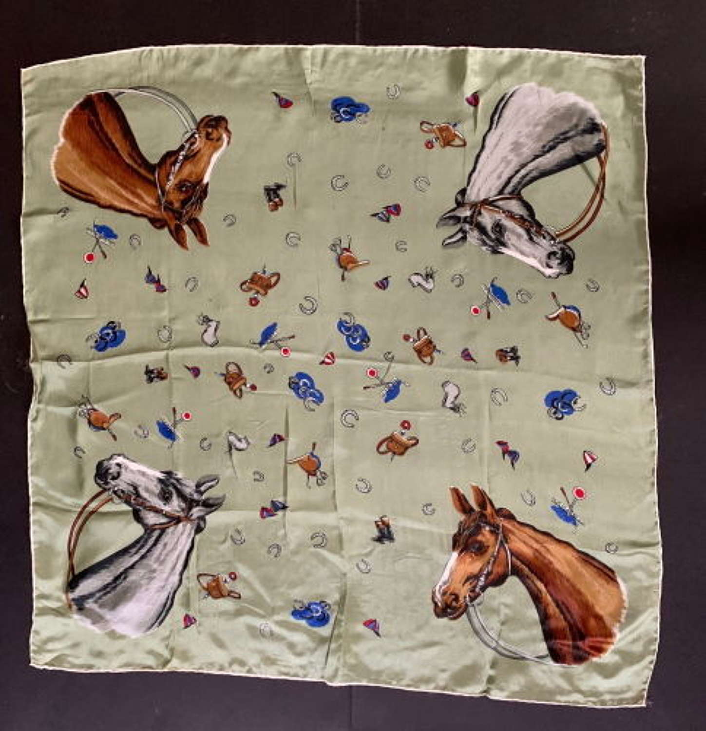 Horse Racing 1950s Scarf