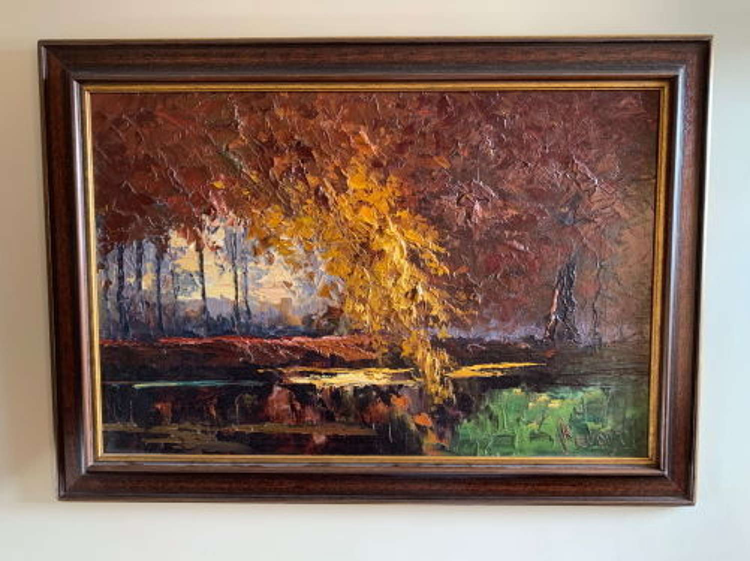 Johan Hubet Hendrick Bevort - Oil On Canvas - Autumnal Woodland