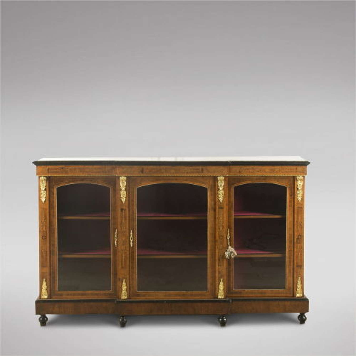 Lovely 19th Century Breakfront Bookcase