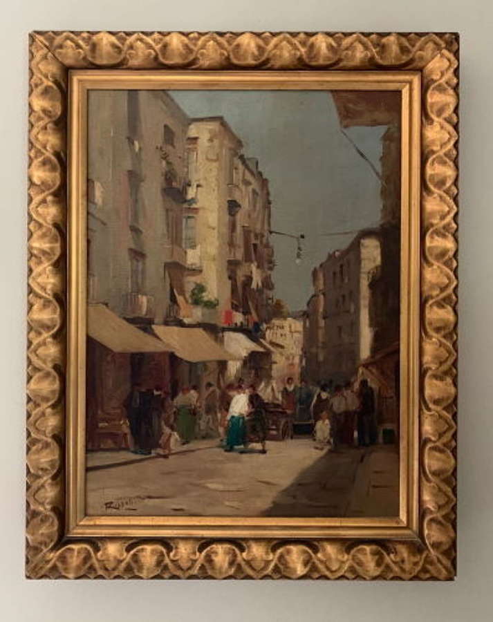 Giuseppe Rispoli 'Italian' Oil on Canvas - Signed