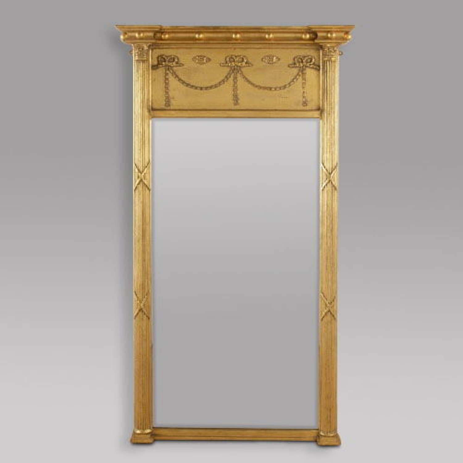 Large Attractive Gilt Framed Mirror
