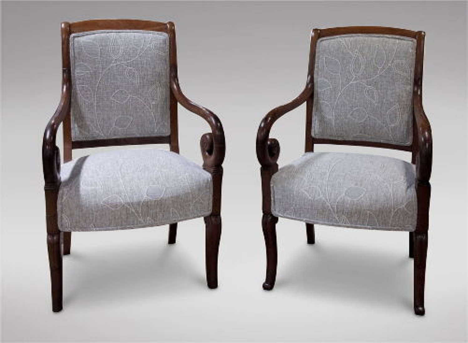 Pair of 19th Century Louis Phillipe Mahogany Chairs