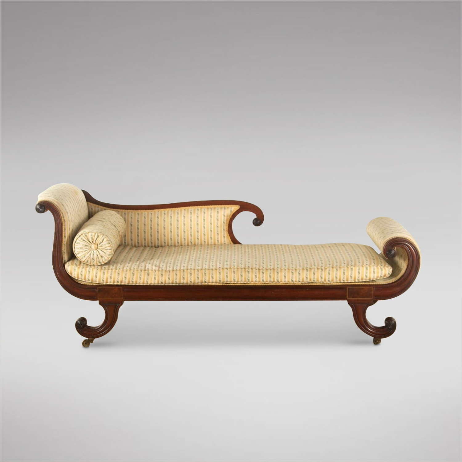 Regency Mahogany Daybed / Chaise Lounge