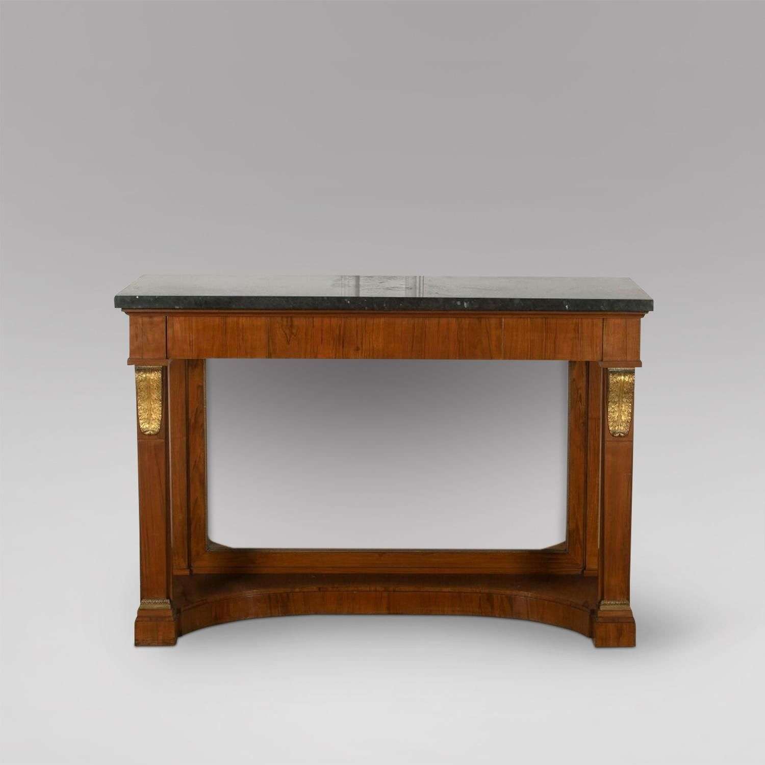 A Granite Topped Console Table