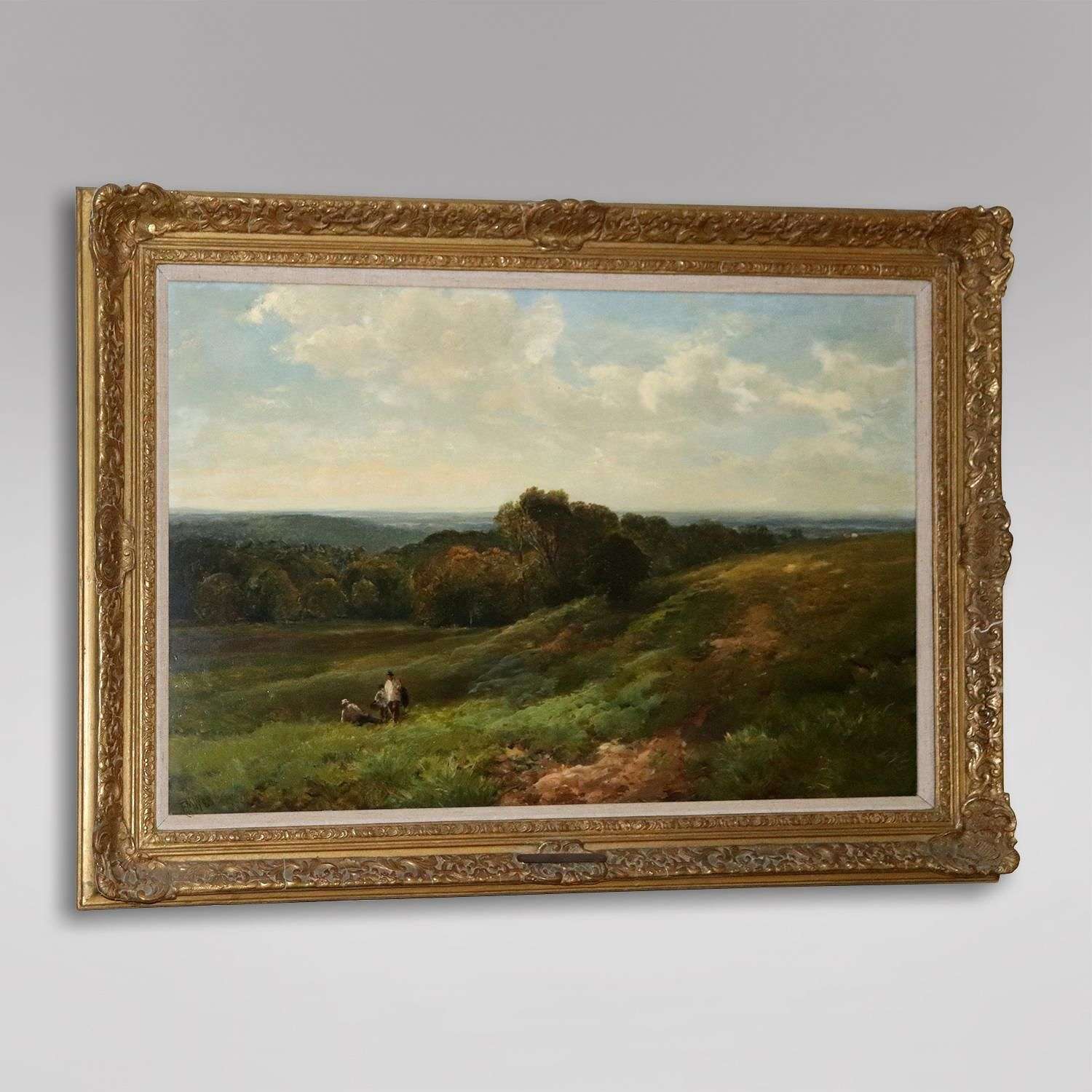 Edmund Wimperis - Oil on Canvas - Sussex Downs c.1885