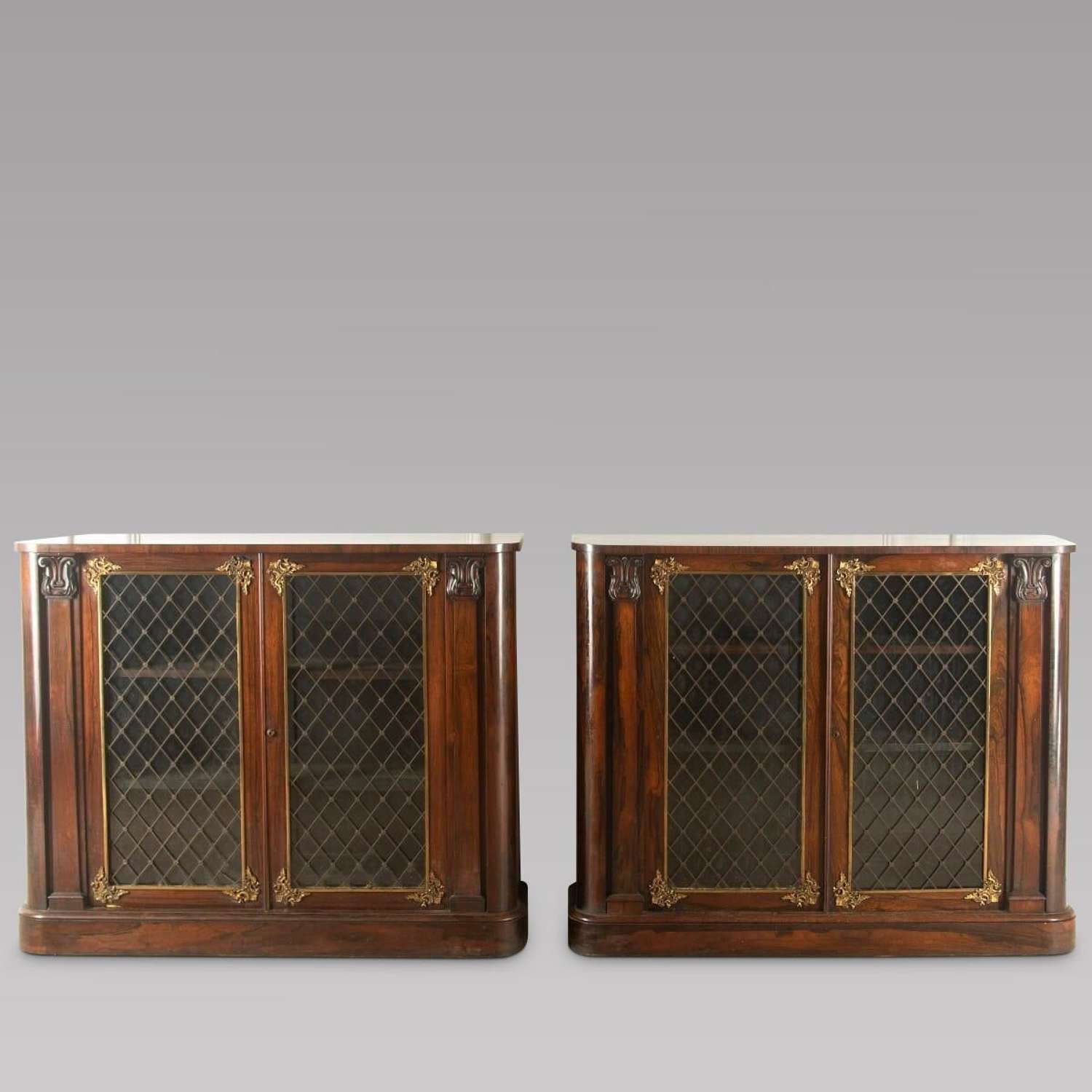 Pair of Early 19th Century Rosewood Chiffoniers