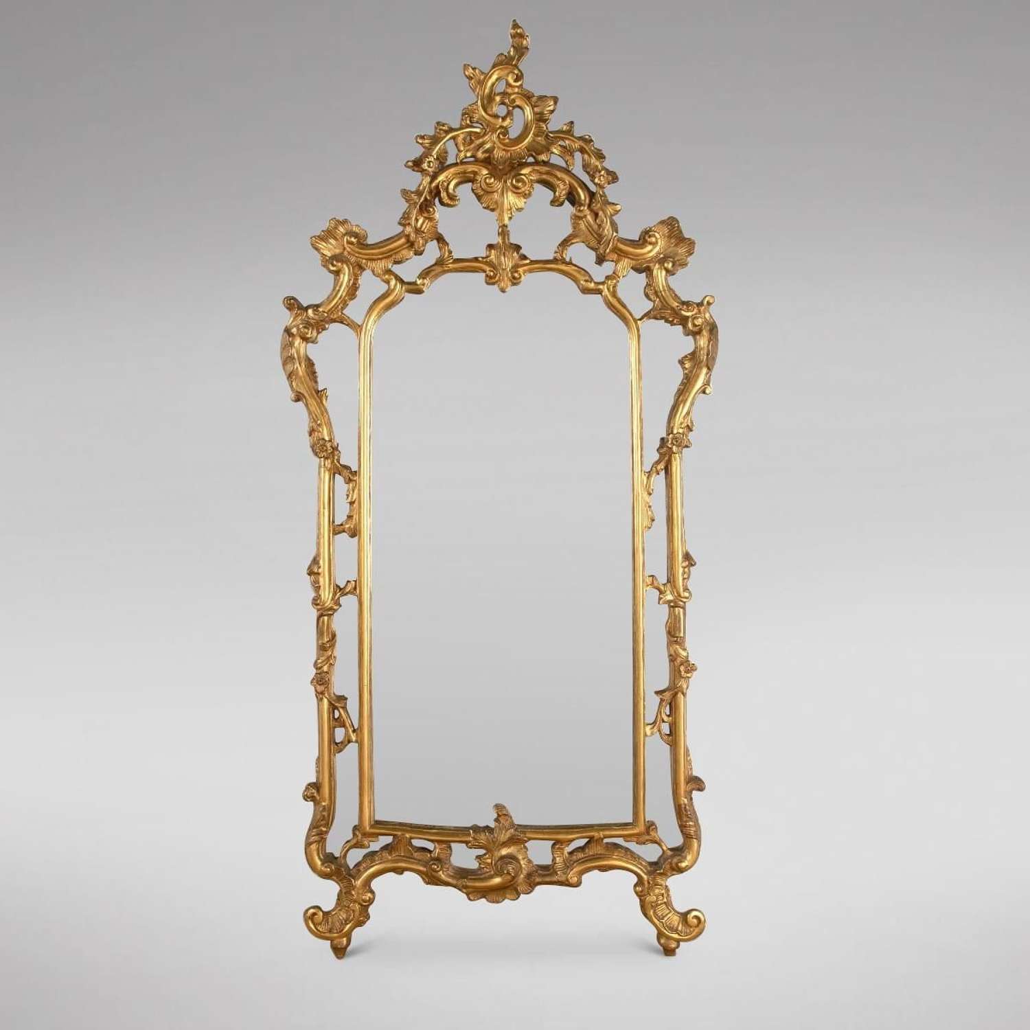 Louis XV Style 19th Century Giltwood Wall Mirror