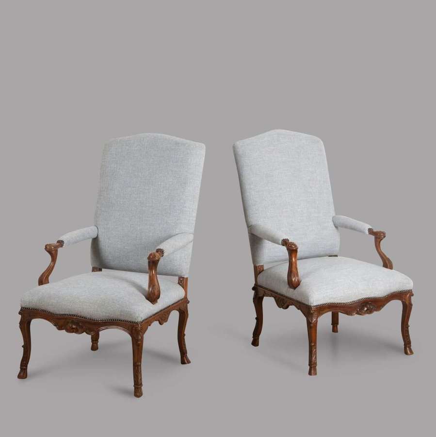 Pair of French Late 19th Century Armchairs
