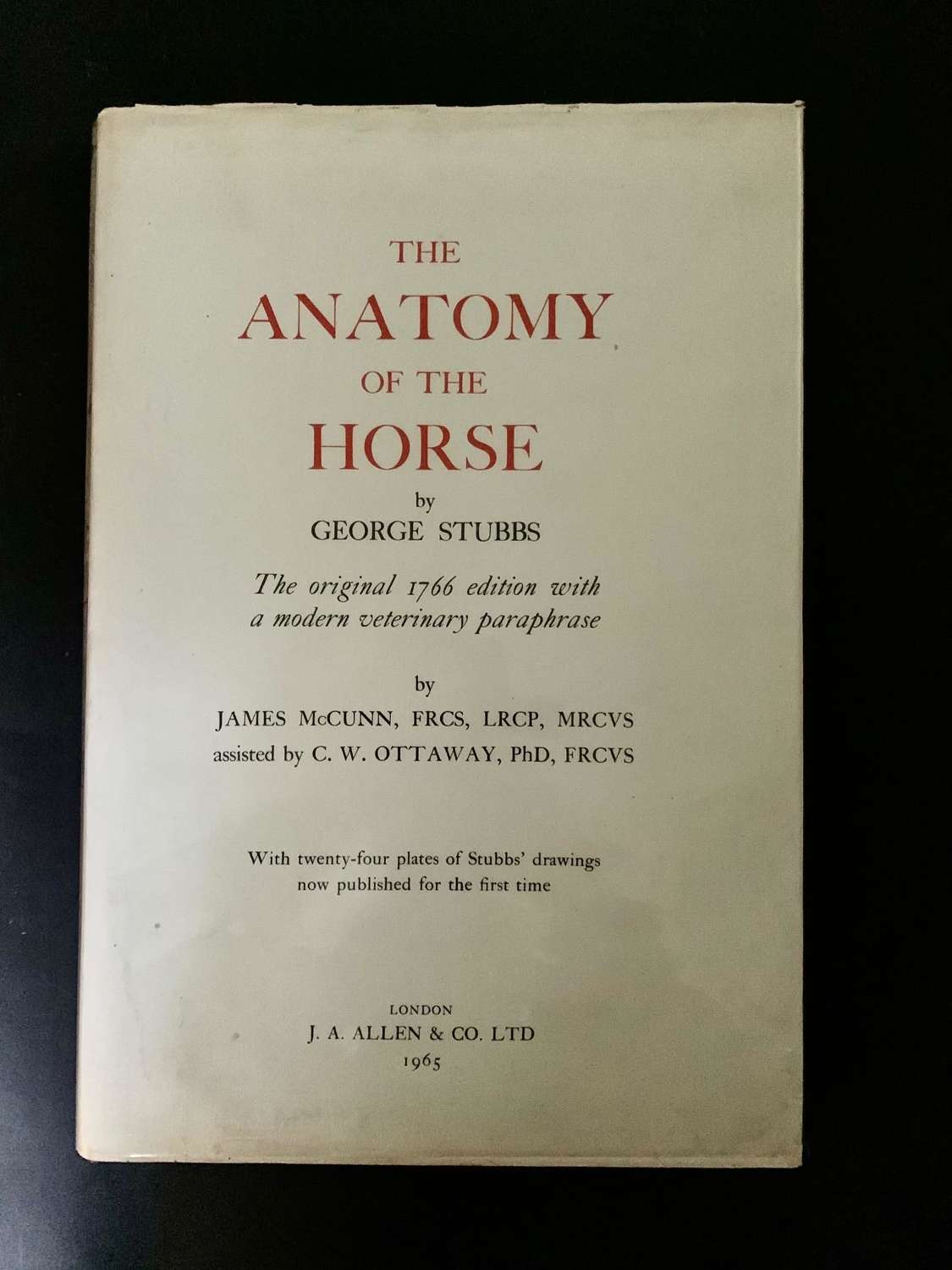 George Stubbs - Anatomy of the Horse 1965