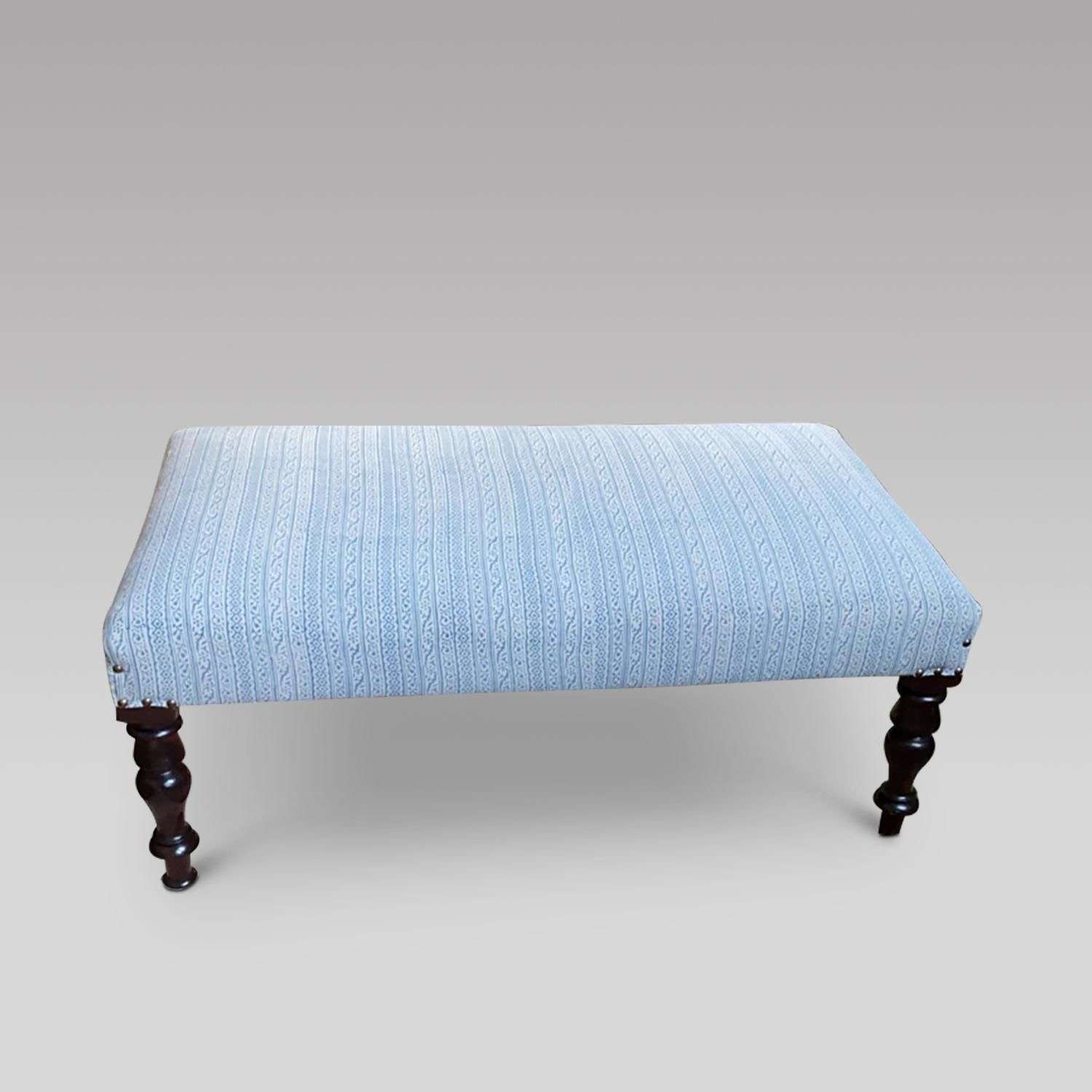 Reupholstered Stool
