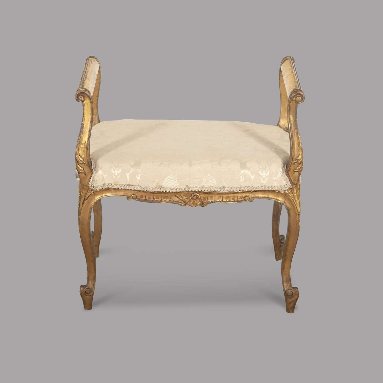 French 19th Century Giltwood Stool