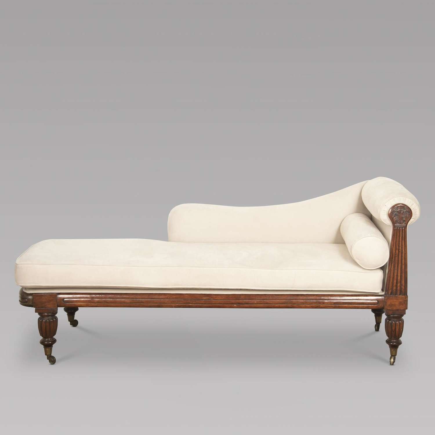 19th Century Mahogany Framed Chaise Longue