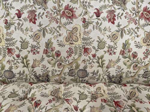 Attractive Biedermeier Walnut Framed Settee