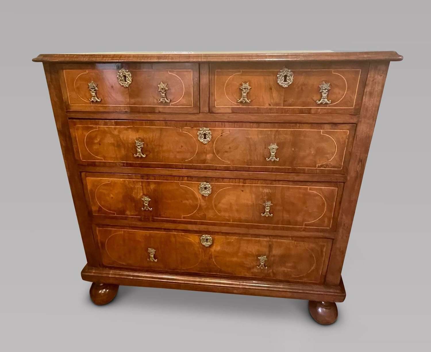 Late 17th Century Walnut and Tracery Strung Chest of Drawers